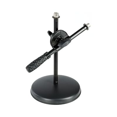 MUSIC STORE Tischstativ x2, Mikroständer aus stabilem Metall, Höhenverstellbarer Schwenkarm, Schwarz, Für Podcasts, Musizieren, Kameras MUSIC STORE Tischstativ x2, Mikroständer aus stabilem Metall, Höhenverstellbarer Schwenkarm, Schwarz, Für Podcasts, Musizieren, Kameras