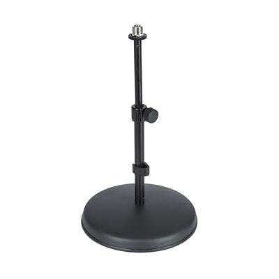 MUSIC STORE Tischstativ MkII, Mikroständer, Höhenverstellbar, Stabiler Rundfuß, Schwarz, Metall, 1.45 kg MUSIC STORE Tischstativ MkII, Mikroständer, Höhenverstellbar, Stabiler Rundfuß, Schwarz, Metall, 1.45 kg