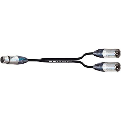 MUSIC STORE Professionelles Business-Class Splitkabel, XLR/f 5-Pol auf 2x XLR/m 30 cm, MMK 422T, 2x2x0,22 mm Cu, PVC Mantel, ROHS-konform, Extrem Flexibel, 4,9 mm Durchmesser, XLR Female (5pol) / 2 x MUSIC STORE Professionelles Business-Class Splitkabel, XLR/f 5-Pol auf 2x XLR/m 30 cm, MMK 422T, 2x2x0,22 mm Cu, PVC Mantel, ROHS-konform, Extrem Flexibel, 4,9 mm Durchmesser, XLR Female (5pol) / 2 x