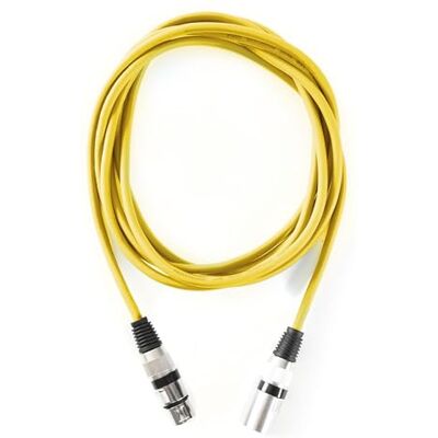 MUSIC STORE XLR-Mikrofonkabel, 3 m, Gelb, Standardkabel für Heim- und Studioanwendungen MUSIC STORE XLR-Mikrofonkabel, 3 m, Gelb, Standardkabel für Heim- und Studioanwendungen
