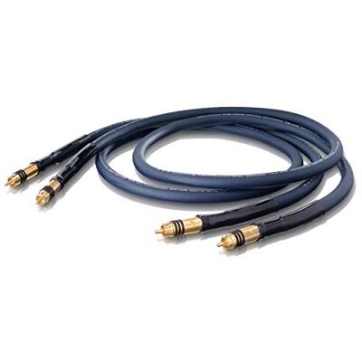 Oehlbach Series 1 High End Stereo Audio-Cinch Kabel Set Made in Germany, Mehrfachschirmung, symetrischer Kabelaufbau, HPOCC Kupfer 2 x 1m blau Oehlbach Series 1 High End Stereo Audio-Cinch Kabel Set Made in Germany, Mehrfachschirmung, symetrischer Kabelaufbau, HPOCC Kupfer 2 x 1m blau