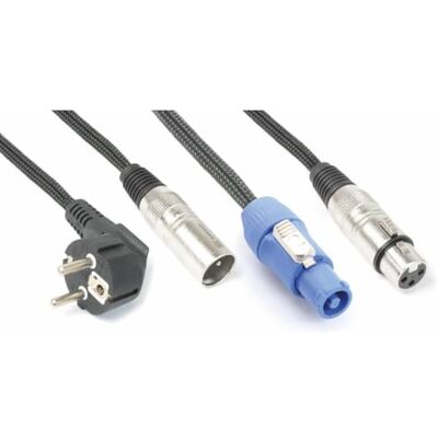 Power Dynamics PD Connex LAP10 Kombikabel für Lichteffekte 10 Meter Stromversorgung und DMX-Signal an einem Kabel, für LED-Effekte, bis zu 16 A Power Dynamics PD Connex LAP10 Kombikabel für Lichteffekte 10 Meter Stromversorgung und DMX-Signal an einem Kabel, für LED-Effekte, bis zu 16 A