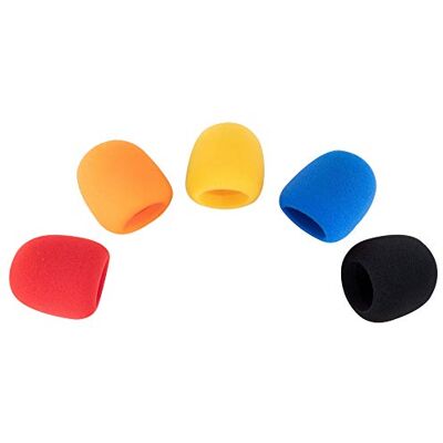 Pronomic WS-505 MC Windschutz 40-55 mm 5er Set Bunt, Farben: Rot, Orange Windschutz für Mikrofone, Dämpft Körperschall- und Popp-Geräusche, Geeignet für Mikrofone mit 40-55 mm Korbdurchmesser, Gelb Pronomic WS-505 MC Windschutz 40-55 mm 5er Set Bunt, Farben: Rot, Orange Windschutz für Mikrofone, Dämpft Körperschall- und Popp-Geräusche, Geeignet für Mikrofone mit 40-55 mm Korbdurchmesser, Gelb