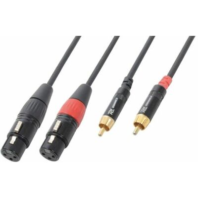 Power Dynamics PD Connex Kabel 2x XLR-Buchse 2x RCA-Stecker 6 m Power Dynamics PD Connex Kabel 2x XLR-Buchse 2x RCA-Stecker 6 m
