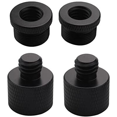 Asyduey 4 StüCke Mikrofon Gewinde Adapter 5/8 Weiblich auf 3/8 MäNnlich und 3/8 Weiblich auf 5/8 MäNnlich Schraub Adapter Gewinde für Mikrofon StäNder Halterung Asyduey 4 StüCke Mikrofon Gewinde Adapter 5/8 Weiblich auf 3/8 MäNnlich und 3/8 Weiblich auf 5/8 MäNnlich Schraub Adapter Gewinde für Mikrofon StäNder Halterung