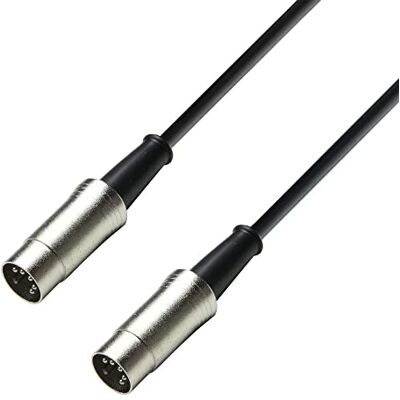 Adam Hall Cables 3 STAR MIDI 0600 BLK-5 MIDI Kabel 6 m schwarz 5-pole Adam Hall Cables 3 STAR MIDI 0600 BLK-5 MIDI Kabel 6 m schwarz 5-pole