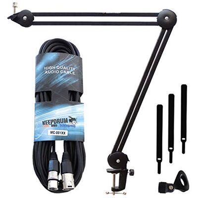 keepdrum - MS138 - Schwarz - Microphone Arm Stand keepdrum - MS138 - Schwarz - Microphone Arm Stand