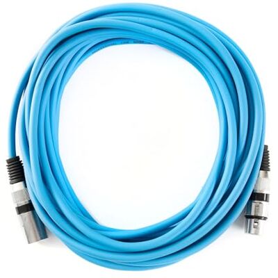 MUSIC STORE Mikrofonkabel XLR Standard, 10m, Blau, Störgeräuschfrei, 3-Pol XLR Stecker & Buchse, Ideal für Heim & Studio, Robust & Langlebig, ACC0009595-000 MUSIC STORE Mikrofonkabel XLR Standard, 10m, Blau, Störgeräuschfrei, 3-Pol XLR Stecker & Buchse, Ideal für Heim & Studio, Robust & Langlebig, ACC0009595-000