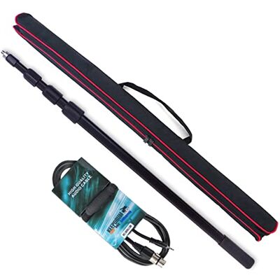 keepdrum MPB03 Boompole 3m Tonangel + MC-008XJ 3m Mikrofonkabel XLR 3,5mm Klinke keepdrum MPB03 Boompole 3m Tonangel + MC-008XJ 3m Mikrofonkabel XLR 3,5mm Klinke