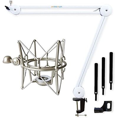 keepdrum MS138 Mikrofonarm Weiss + MS088 Mikrofon-Spinne für Rode Mikrofone keepdrum MS138 Mikrofonarm Weiss + MS088 Mikrofon-Spinne für Rode Mikrofone