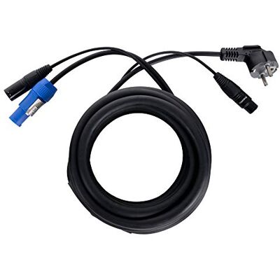 Pronomic Stage EUPPX-5 Hybridkabel Euro/Powerplug/XLR Länge: 5 m Kombi-Kabel für Aktiv-Lautsprecher Stromversorgung und Signal in einem Powercon/Schuko-kompatibel schwarz Pronomic Stage EUPPX-5 Hybridkabel Euro/Powerplug/XLR Länge: 5 m Kombi-Kabel für Aktiv-Lautsprecher Stromversorgung und Signal in einem Powercon/Schuko-kompatibel schwarz