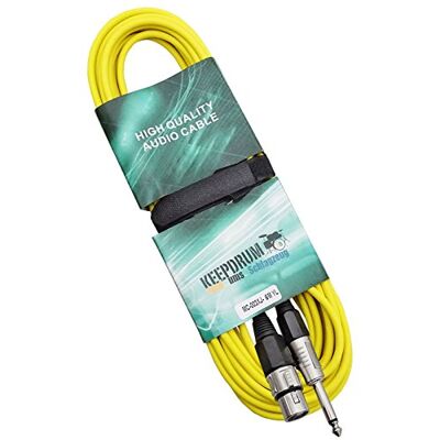 keepdrum MC003XJ 6m Mikrofonkabel Gelb XLR Female Klinke 6,3mm keepdrum MC003XJ 6m Mikrofonkabel Gelb XLR Female Klinke 6,3mm