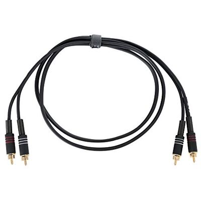 Pronomic Stage RCA-1.5 Audiokabel Professionelles Audiokabel RCA/Cinch auf RCA/Cinch Hochwertige Stecker und Schirmung Länge: 1,5 m Inkl. Kabelklette Schwarz Pronomic Stage RCA-1.5 Audiokabel Professionelles Audiokabel RCA/Cinch auf RCA/Cinch Hochwertige Stecker und Schirmung Länge: 1,5 m Inkl. Kabelklette Schwarz