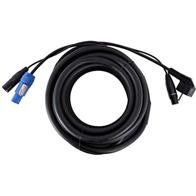 Pronomic Stage EUPPX-10 Hybridkabel Euro/Powerplug/XLR Länge: 10 m Kombi-Kabel für Aktiv-Lautsprecher Stromversorgung und Signal in einem Powercon/Schuko-kompatibel schwarz Pronomic Stage EUPPX-10 Hybridkabel Euro/Powerplug/XLR Länge: 10 m Kombi-Kabel für Aktiv-Lautsprecher Stromversorgung und Signal in einem Powercon/Schuko-kompatibel schwarz