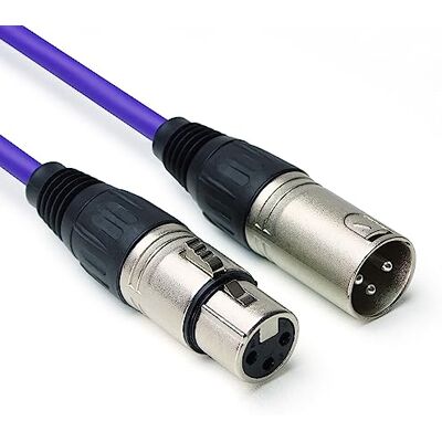 keepdrum mc001xx-10m-pu Mikrofonkabel 3-polig XLR 10m Lila keepdrum mc001xx-10m-pu Mikrofonkabel 3-polig XLR 10m Lila