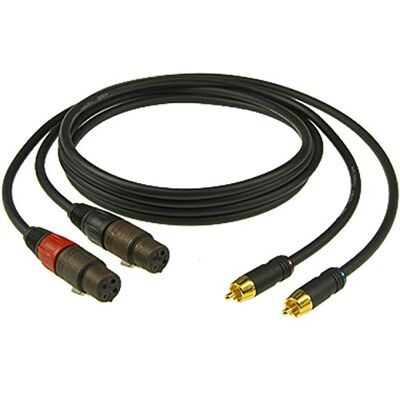 Klotz AL-RF0300 Audiokabel XLR female Cinch Stecker 3 m, 2 Stück Klotz AL-RF0300 Audiokabel XLR female Cinch Stecker 3 m, 2 Stück