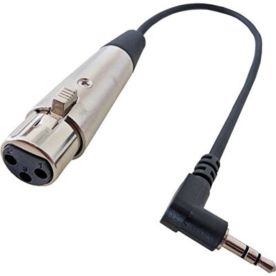 keepdrum MC-025XJ Audio-Kabel 0,3m XLR-Female TRS 3,5mm Miniklinke für DV-Kameras Mikrofonkabel keepdrum MC-025XJ Audio-Kabel 0,3m XLR-Female TRS 3,5mm Miniklinke für DV-Kameras Mikrofonkabel