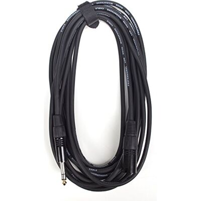 MUSIC STORE Mikrofonkabel, Mikrokabel mit XLR 3 Pol male Klinke stereo Steckern und versilberten Kontakten, Kabellänge 6 m, XLRm/Kli sym MUSIC STORE Mikrofonkabel, Mikrokabel mit XLR 3 Pol male Klinke stereo Steckern und versilberten Kontakten, Kabellänge 6 m, XLRm/Kli sym