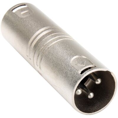 Pronomic AD-XMXM Adapter XLR male/XLR male, Robuste Verarbeitung 3-poliger XLR Stecker männlich/männlich, Fertig verdrahtet und einsatzbereit, Professionelles Design, Gender Changer Pronomic AD-XMXM Adapter XLR male/XLR male, Robuste Verarbeitung 3-poliger XLR Stecker männlich/männlich, Fertig verdrahtet und einsatzbereit, Professionelles Design, Gender Changer