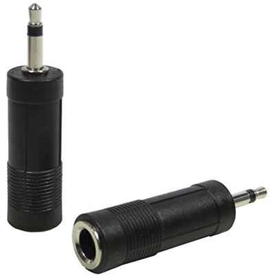 keepdrum ADA072 Klinken-Adapter Mono 6,3mm Buchse auf 3,5mm Stecker 2 STÜCK keepdrum ADA072 Klinken-Adapter Mono 6,3mm Buchse auf 3,5mm Stecker 2 STÜCK