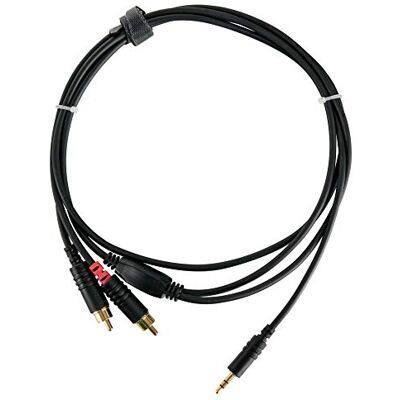 Pronomic Stage J3RC-1,5m Audiokabel (3,5 mm Stereo-Klinke auf Cinch, für DJ, Studio und PA, vergoldete Stecker, Länge: 1,5 m) schwarz Pronomic Stage J3RC-1,5m Audiokabel (3,5 mm Stereo-Klinke auf Cinch, für DJ, Studio und PA, vergoldete Stecker, Länge: 1,5 m) schwarz