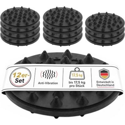 Oehlbach Shock Absorber Hochwertige Schwingungsdämpfer für Subwoofer, Lautsprecher, Verstärker & Plattenspieler Vibrationsschutz, Lautsprecherfüße, 12er-Set, Schwarz Oehlbach Shock Absorber Hochwertige Schwingungsdämpfer für Subwoofer, Lautsprecher, Verstärker & Plattenspieler Vibrationsschutz, Lautsprecherfüße, 12er-Set, Schwarz
