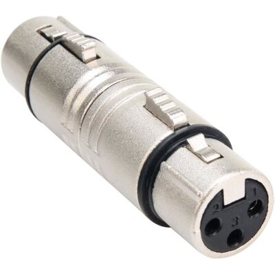 Pronomic AD-XFXF Adapter XLR female/XLR female, Robuste Verarbeitung 3-poliger XLR Stecker weiblich/weiblich, Fertig verdrahtet und einsatzbereit, Professionelles Design, Gender Changer Pronomic AD-XFXF Adapter XLR female/XLR female, Robuste Verarbeitung 3-poliger XLR Stecker weiblich/weiblich, Fertig verdrahtet und einsatzbereit, Professionelles Design, Gender Changer
