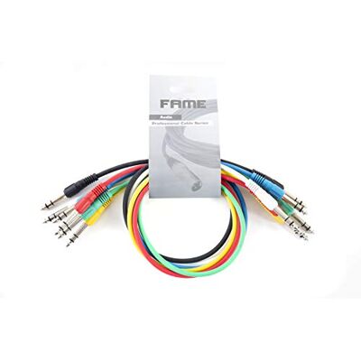 MUSIC STORE 60 cm Patchkabel stereo 6-er Pack MUSIC STORE 60 cm Patchkabel stereo 6-er Pack