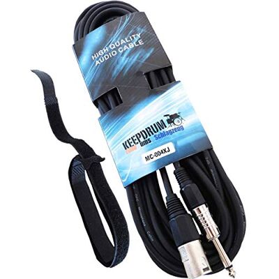 keepdrum MC-004XJ 10m Audiokabel XLR-Male Klinke 6,3mm Boxenkabel keepdrum MC-004XJ 10m Audiokabel XLR-Male Klinke 6,3mm Boxenkabel
