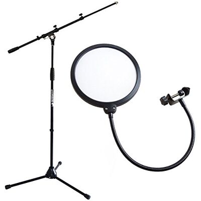 keepdrum MS106 Mikrofonständer Schwarz mit Popschutz Weiss keepdrum MS106 Mikrofonständer Schwarz mit Popschutz Weiss