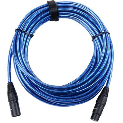 Pronomic Stage XFXM-Blue-10 Mikrofonkabel XLR 10 m Metallic Blue, 226 mm² Professionelles, symmetrisches XLR-Kabel, Stecker: XLR female 3-pol ? XLR male 3-pol, Länge: 10m, Aderquerschnitt: 0, 226 mm² Pronomic Stage XFXM-Blue-10 Mikrofonkabel XLR 10 m Metallic Blue, 226 mm² Professionelles, symmetrisches XLR-Kabel, Stecker: XLR female 3-pol ? XLR male 3-pol, Länge: 10m, Aderquerschnitt: 0, 226 mm²