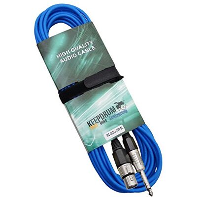 keepdrum MC003XJ 10m Mikrofonkabel Blau XLR Female Klinke 6,3mm keepdrum MC003XJ 10m Mikrofonkabel Blau XLR Female Klinke 6,3mm