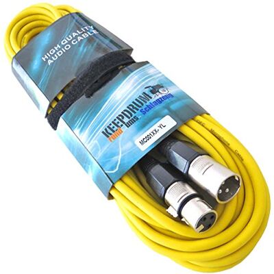 keepdrum MC-001XX YW Mikrofonkabel XLR 10m Gelb + Kabelbinder keepdrum MC-001XX YW Mikrofonkabel XLR 10m Gelb + Kabelbinder