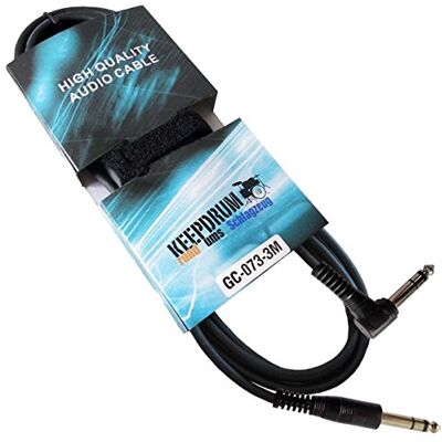 keepdrum - GC-073 - 6,3mm Stereo - 3 m - Audio-Kabel keepdrum - GC-073 - 6,3mm Stereo - 3 m - Audio-Kabel