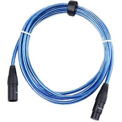 Pronomic Stage XFXM-Blue-2.5 Mikrofonkabel XLR 2, 5 m Metallic Blue Professionelles, symmetrisches XLR-Kabel, Stecker: XLR female 3-pol ? XLR male 3-pol, Länge: 2, Aderquerschnitt: 0, 226 mm² Pronomic Stage XFXM-Blue-2.5 Mikrofonkabel XLR 2, 5 m Metallic Blue Professionelles, symmetrisches XLR-Kabel, Stecker: XLR female 3-pol ? XLR male 3-pol, Länge: 2, Aderquerschnitt: 0, 226 mm²