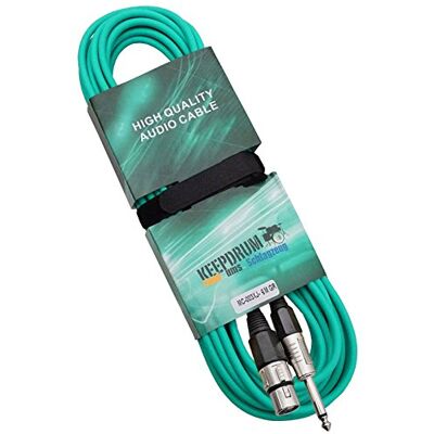 keepdrum MC003XJ 6m Mikrofonkabel Grün Klinke 6,3mm / XLR Female keepdrum MC003XJ 6m Mikrofonkabel Grün Klinke 6,3mm / XLR Female