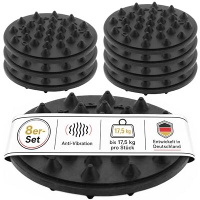 Oehlbach Shock Absorber Hochwertige Schwingungsdämpfer für Subwoofer, Lautsprecher, Verstärker & Plattenspieler Vibrationsschutz, Lautsprecherfüße, 8er-Set, Schwarz Oehlbach Shock Absorber Hochwertige Schwingungsdämpfer für Subwoofer, Lautsprecher, Verstärker & Plattenspieler Vibrationsschutz, Lautsprecherfüße, 8er-Set, Schwarz