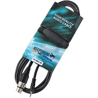 keepdrum MC-008XJ 3m XLR Female 3,5mm Mini-Klinke Mikrofon-Kabel keepdrum MC-008XJ 3m XLR Female 3,5mm Mini-Klinke Mikrofon-Kabel