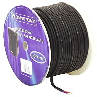 Omnitronic Lautsprecherkabel 2x2,5 100m - Robustes PA Kabel Omnitronic Lautsprecherkabel 2x2,5 100m - Robustes PA Kabel