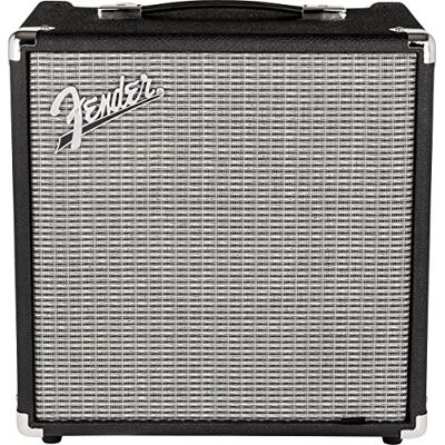 Fender Rumble 25 Bassverstärker, 25-Watt-Übungsverstärker, 8", Schwarz Kompakter Bassverstärker, zuschaltbarer Overdrive, Mittenabsenkung, leicht, anfängerfreundlich, ideal zum Üben zu Hause Fender Rumble 25 Bassverstärker, 25-Watt-Übungsverstärker, 8", Schwarz Kompakter Bassverstärker, zuschaltbarer Overdrive, Mittenabsenkung, leicht, anfängerfreundlich, ideal zum Üben zu Hause