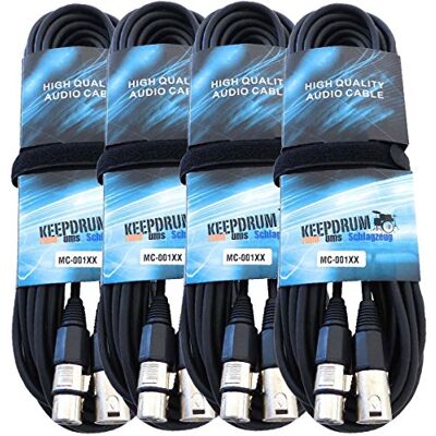 keepdrum - MC-001XX - 15m - 4x XLR - Audio Cable keepdrum - MC-001XX - 15m - 4x XLR - Audio Cable