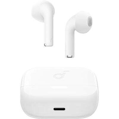 Soundcore by Anker K20i, Semi-In-Ear Earbuds, Bluetooth Wireless, IPX5 36h Akku, Schnell-Laden, klarer Sound, komfortable Passform, ENC 2-Mikrofone, anpassbarer EQ, Bluetooth 5.3 Soundcore by Anker K20i, Semi-In-Ear Earbuds, Bluetooth Wireless, IPX5 36h Akku, Schnell-Laden, klarer Sound, komfortable Passform, ENC 2-Mikrofone, anpassbarer EQ, Bluetooth 5.3
