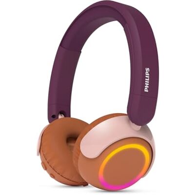 Philips TAK4200MP 4200-Serie mit kabellosem ohraufliegendem Bluetooth-Kopfhörer für Kinder, zusammenklappbar, 45 Std. Wiedergabe, lautstärkenbegrenzt, Audio-Sharing, mit USB-C-Kabel – Magenta Purple Philips TAK4200MP 4200-Serie mit kabellosem ohraufliegendem Bluetooth-Kopfhörer für Kinder, zusammenklappbar, 45 Std. Wiedergabe, lautstärkenbegrenzt, Audio-Sharing, mit USB-C-Kabel – Magenta Purple