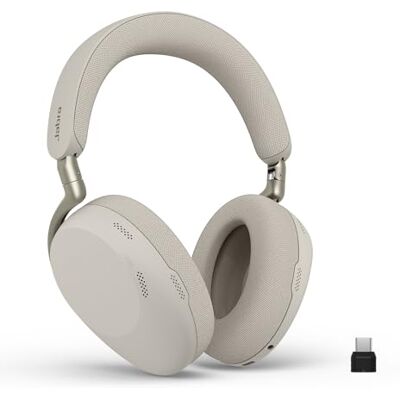 Jabra Evolve3 85 Over-Ear Bluetooth Headset kabellos mit Mikrofon, Warmgrau Jabra Evolve3 85 Over-Ear Bluetooth Headset kabellos mit Mikrofon, Warmgrau
