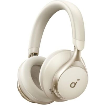 soundcore Space One Kabellose Kopfhörer mit aktiver Geräuschunterdrückung, Weiß soundcore Space One Kabellose Kopfhörer mit aktiver Geräuschunterdrückung, Weiß