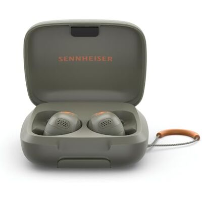 Sennheiser Momentum Sportkopfhörer mit Adaptiver ANC und Sport-Soundregelung, sichere Passform, 24 Stunden Spielzeit, Aktivitätstracker für Körperleistungsdaten, Oliv Sennheiser Momentum Sportkopfhörer mit Adaptiver ANC und Sport-Soundregelung, sichere Passform, 24 Stunden Spielzeit, Aktivitätstracker für Körperleistungsdaten, Oliv