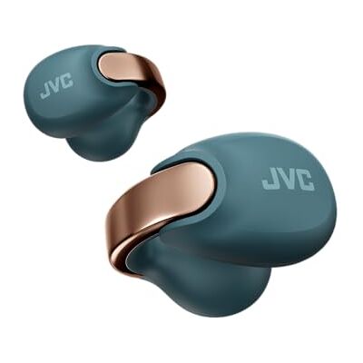 JVC NEARPHONES HA-NP1T-A True Wireless Earphones in Jewellery Design, Comfortable Fit, Quick Charge Function, Multipoint Connection, Bluetooth 5.3, 24 Hours Battery Life, App (Turquoise Blue) JVC NEARPHONES HA-NP1T-A True Wireless Earphones in Jewellery Design, Comfortable Fit, Quick Charge Function, Multipoint Connection, Bluetooth 5.3, 24 Hours Battery Life, App (Turquoise Blue)