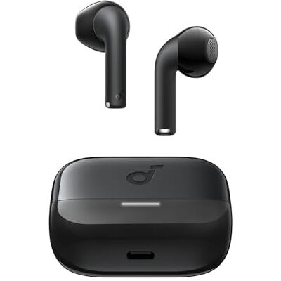 soundcore by Anker K20i, Semi-In-Ear Earbuds, Bluetooth Wireless, Schwarz 36h Akku, Schnell-Laden, klarer Sound, komfortable Passform, ENC 2-Mikrofone, anpassbarer EQ, IPX5, Bluetooth 5.3 soundcore by Anker K20i, Semi-In-Ear Earbuds, Bluetooth Wireless, Schwarz 36h Akku, Schnell-Laden, klarer Sound, komfortable Passform, ENC 2-Mikrofone, anpassbarer EQ, IPX5, Bluetooth 5.3
