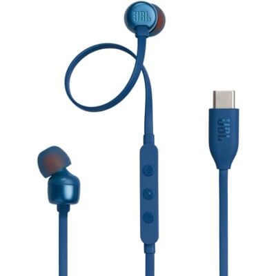 JBL Tune 310 C Kopfhörer – Kabelgebundene In-Ear-Kopfhörer mit Pure Bass Sound, Mikrofon und USB-C-Anschluss – Blau JBL Tune 310 C Kopfhörer – Kabelgebundene In-Ear-Kopfhörer mit Pure Bass Sound, Mikrofon und USB-C-Anschluss – Blau