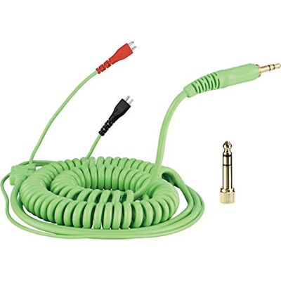 Zomo Spiralkabel Kopfhörer kompatibel mit Sennheiser HD-25, 3,5 m, Grün 3,5 mm Klinke, Kopfhörerkabel mit vergoldetem Klinkenstecker und 6,35-mm-Aufschraubadapter – für DJ und Studio Zomo Spiralkabel Kopfhörer kompatibel mit Sennheiser HD-25, 3,5 m, Grün 3,5 mm Klinke, Kopfhörerkabel mit vergoldetem Klinkenstecker und 6,35-mm-Aufschraubadapter – für DJ und Studio